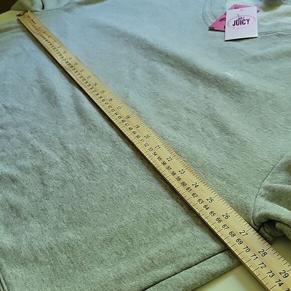 NEW 3X JUICY COUTURE CROWN EMBROIDERED FRENCH TERRY LIGHTWEIGHT SWEATSHIRT NWT - Picture 4 of 10